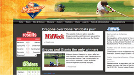 Baseball Victoria Summer League website